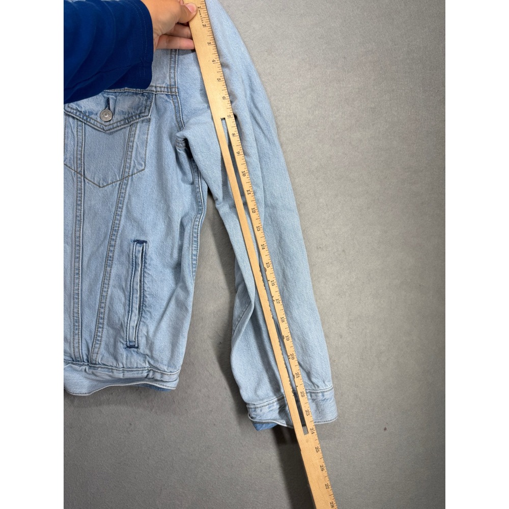 Levis Mens Light Wash Denim Trucker Jacket 72334-0563 Blue‎ Size M - Picture 9 of 11
